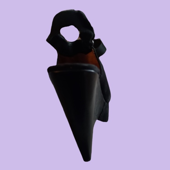 L.A.M.B by Gwen Stefani 🖤Black Suede Platform Wedge 🖤Cone Heel 🖤Size 8.5 - Picture 12 of 13